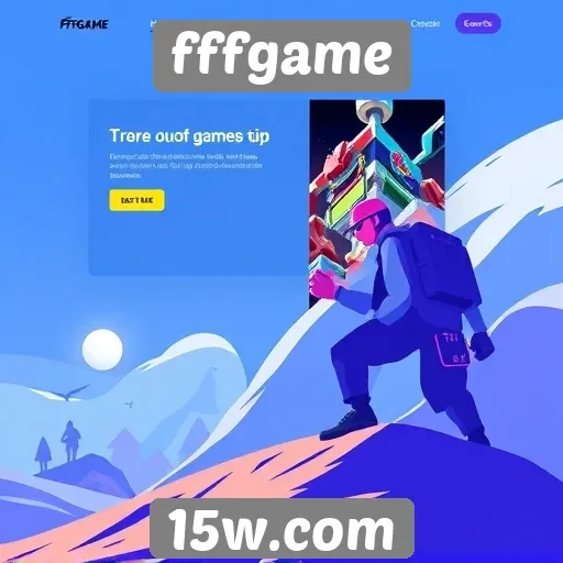Tendências de design no site fffgame